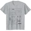 image:imageStar Wars Stormtrooper Helmet Diagram TShirt TShirtHeather Grey