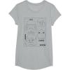 image:imageStar Wars Stormtrooper Helmet Diagram TShirt TShirtHeather Grey
