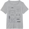 image:imageStar Wars Stormtrooper Helmet Diagram TShirt TShirtHeather Grey