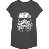image:imageStar Wars Stormtrooper Helmet Floral Paisley Fill TShirtDark Heather Grey