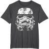 image:imageStar Wars Stormtrooper Helmet Floral Paisley Fill TShirtDark Heather Grey