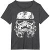 image:imageStar Wars Stormtrooper Helmet Floral Paisley Fill TShirtDark Heather Grey
