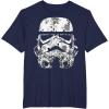 image:imageStar Wars Stormtrooper Helmet Floral Paisley Fill TShirtNavy Blue
