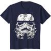 image:imageStar Wars Stormtrooper Helmet Floral Paisley Fill TShirtNavy Blue