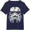 image:imageStar Wars Stormtrooper Helmet Floral Paisley Fill TShirtNavy Blue