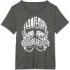 image:imageStar Wars Stormtrooper Helmet Words Typography TShirt TShirtAsphalt Grey