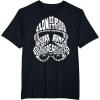 image:imageStar Wars Stormtrooper Helmet Words Typography TShirt TShirtBlack