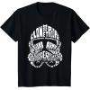 image:imageStar Wars Stormtrooper Helmet Words Typography TShirt TShirtBlack