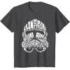 image:imageStar Wars Stormtrooper Helmet Words Typography TShirt TShirtDark Heather Grey