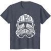 image:imageStar Wars Stormtrooper Helmet Words Typography TShirt TShirtHeather Blue