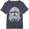 image:imageStar Wars Stormtrooper Helmet Words Typography TShirt TShirtHeather Blue
