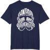 image:imageStar Wars Stormtrooper Helmet Words Typography TShirt TShirtNavy Blue