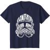 image:imageStar Wars Stormtrooper Helmet Words Typography TShirt TShirtNavy Blue