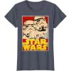 image:imageStar Wars Stormtrooper March Vintage Trading Card TShirt TShirtHeather Blue
