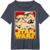 image:imageStar Wars Stormtrooper March Vintage Trading Card TShirt TShirtHeather Blue