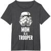 image:imageStar Wars Stormtrooper Mom Is A Trooper TShirtDark Heather Grey