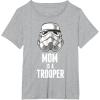 image:imageStar Wars Stormtrooper Mom Is A Trooper TShirtHeather Grey