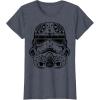 image:imageStar Wars Stormtrooper Ornate Henna Print Helmet TShirtHeather Blue