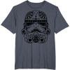 image:imageStar Wars Stormtrooper Ornate Henna Print Helmet TShirtHeather Blue