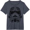 image:imageStar Wars Stormtrooper Ornate Henna Print Helmet TShirtHeather Blue