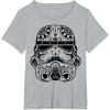 image:imageStar Wars Stormtrooper Ornate Henna Print Helmet TShirtHeather Grey