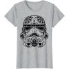 image:imageStar Wars Stormtrooper Ornate Henna Print Helmet TShirtHeather Grey