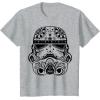 image:imageStar Wars Stormtrooper Ornate Henna Print Helmet TShirtHeather Grey