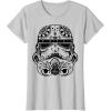 image:imageStar Wars Stormtrooper Ornate Henna Print Helmet TShirtSilver Grey