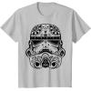 image:imageStar Wars Stormtrooper Ornate Henna Print Helmet TShirtSilver Grey