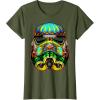image:imageStar Wars Stormtrooper Ornate Sugar Skull Graphic TShirt C1 TShirtOlive Green
