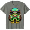 image:imageStar Wars Stormtrooper Ornate Sugar Skull Graphic TShirt C1 TShirtOlive Heather