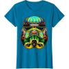 image:imageStar Wars Stormtrooper Ornate Sugar Skull Graphic TShirt C1 TShirtSapphire Blue