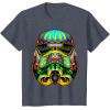 image:imageStar Wars Stormtrooper Ornate Sugar Skull Graphic TShirt TShirtHeather Blue