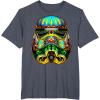 image:imageStar Wars Stormtrooper Ornate Sugar Skull Graphic TShirt TShirtHeather Blue