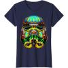 image:imageStar Wars Stormtrooper Ornate Sugar Skull Graphic TShirt TShirtNavy Blue