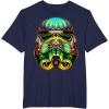 image:imageStar Wars Stormtrooper Ornate Sugar Skull Graphic TShirt TShirtNavy Blue