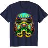 image:imageStar Wars Stormtrooper Ornate Sugar Skull Graphic TShirt TShirtNavy Blue