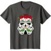image:imageStar Wars Stormtrooper Roses Sugar Skull TShirtAsphalt Grey