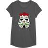 image:imageStar Wars Stormtrooper Roses Sugar Skull TShirtAsphalt Grey