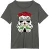 image:imageStar Wars Stormtrooper Roses Sugar Skull TShirtAsphalt Grey