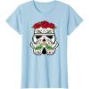 image:imageStar Wars Stormtrooper Roses Sugar Skull TShirtBaby Blue
