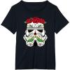 image:imageStar Wars Stormtrooper Roses Sugar Skull TShirtBlack