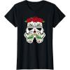 image:imageStar Wars Stormtrooper Roses Sugar Skull TShirtBlack