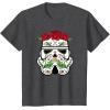image:imageStar Wars Stormtrooper Roses Sugar Skull TShirtDark Heather Grey