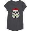 image:imageStar Wars Stormtrooper Roses Sugar Skull TShirtDark Heather Grey