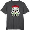 image:imageStar Wars Stormtrooper Roses Sugar Skull TShirtDark Heather Grey