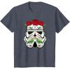 image:imageStar Wars Stormtrooper Roses Sugar Skull TShirtHeather Blue
