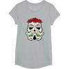 image:imageStar Wars Stormtrooper Roses Sugar Skull TShirtHeather Grey