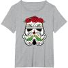image:imageStar Wars Stormtrooper Roses Sugar Skull TShirtHeather Grey