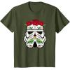 image:imageStar Wars Stormtrooper Roses Sugar Skull TShirtOlive Green